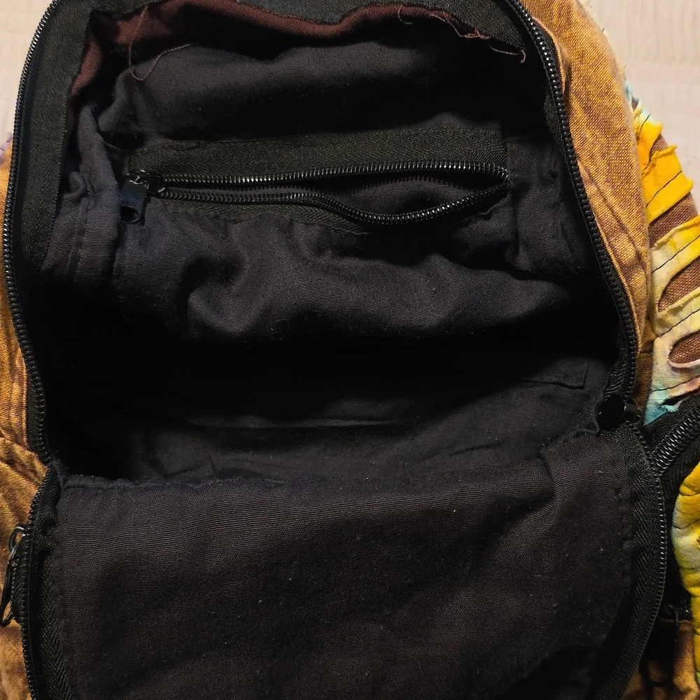 Patchwork Multicolor Backpack, Cute Backpack In Great Condition. - Picture 3 of 3